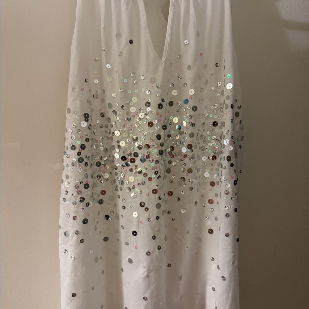 1xl Torrid White Sequin Embellished Women's Top - Picture 3 of 4